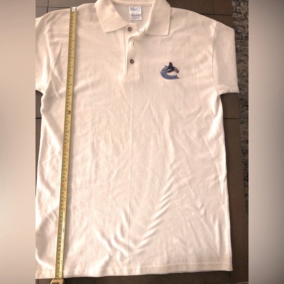 M & O KNITS SPORT SHIRT 100% PRESHRUNK COTTON SZ MEDIUM - Picture 9 of 12